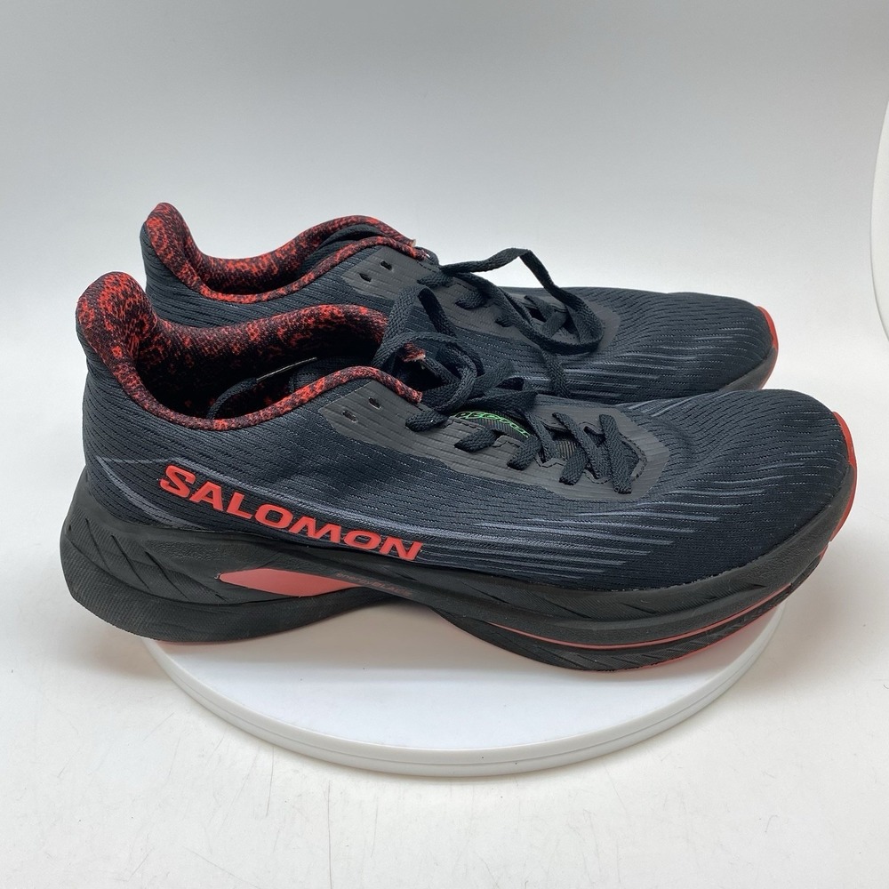 Salomon Spectur‎ 2 Sneakers Mens 10 478575 Black Red Athletic Running Shoes